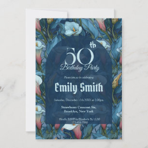 Chic Call Lilies Fantasy Summer Party Invitation