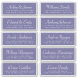 Chic Calligraphy Blue Guest Address Labels<br><div class="desc">Easy to personalise, names and addresses / individual wedding address label stickers for guests. These chic, modern and simple wedding guest address labels feature your guest names in white elegant handwritten script calligraphy and modern typography on a corsican blue background. Simply add your individual wedding guest names and address. Exclusively...</div>