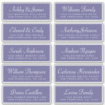 Chic Calligraphy Blue Guest Address Labels<br><div class="desc">Easy to personalise, names and addresses / individual wedding address label stickers for guests. These chic, modern and simple wedding guest address labels feature your guest names in white elegant handwritten script calligraphy and modern typography on a corsican blue background. Simply add your individual wedding guest names and address. Exclusively...</div>