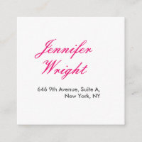 Chic calligraphy minimalist custom name adress