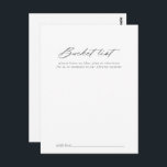 Chic Calligraphy Silver Wedding Bucket List Cards<br><div class="desc">These chic calligraphy silver wedding bucket list cards are the perfect activity for a rustic wedding reception or bridal shower. The simple and elegant design features classic and fancy script typography in silver. 

Change the wording to suit any life event. Bucket list sign is sold separately.</div>