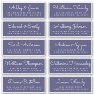 Chic Calligraphy Wedding Guest Address Labels