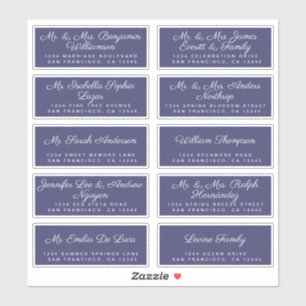 Chic Calligraphy Wedding Guest Address Labels