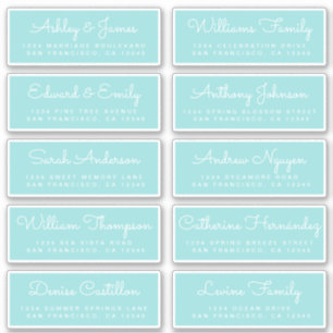 Chic Calligraphy Wedding Guest Address Labels