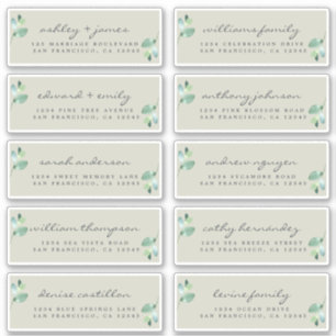 Chic Calligraphy Wedding Guest Address Labels
