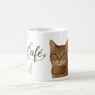 Chic Cat Café Vibe mug Cute Coffee Lover Design