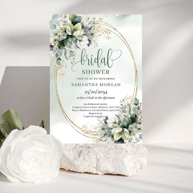 Chic Celebration Boho Gold Bridal Shower Invitatio Invitation (Chic Celebration Boho Gold Bridal Shower Invitation)