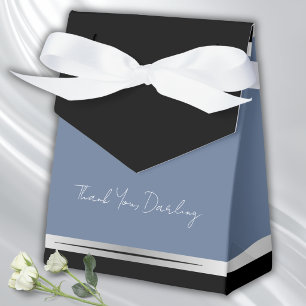 Chic Cerulean Blue Fashion Birthday Gala Favour Bo Box