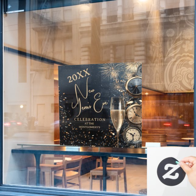 Chic Champagne Time New Year's Eve Party (Cafe Window)