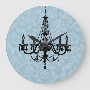 Chic Chandelier Large Clock