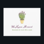 Chic Change of address  | Moving Announcement Postcard<br><div class="desc">Elegant Lavender | Moving Announcement . This is a template ready for you to add your details to .</div>