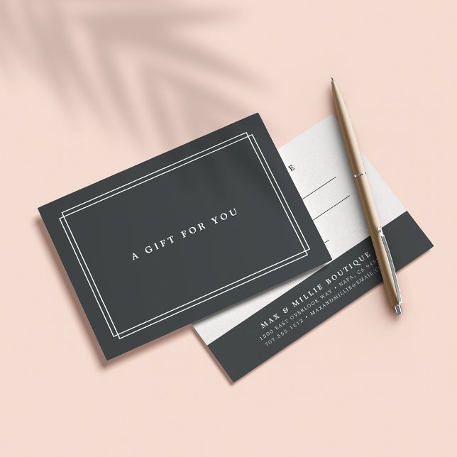 Chic Charcoal | Gift Certificate (Creator Uploaded)