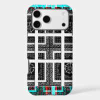 Chic Chequered Black, White & Red Graphics Design
