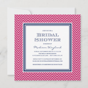 CHIC CHEVRON BRIDAL SHOWER INVITATION