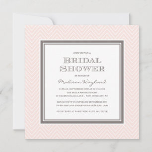 CHIC CHEVRON BRIDAL SHOWER INVITATION