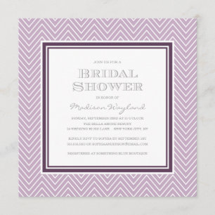 CHIC CHEVRON   BRIDAL SHOWER INVITATION