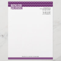 Chic chevron pattern deep purple two tone stylish
