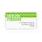Chic chevron pattern green custom return address