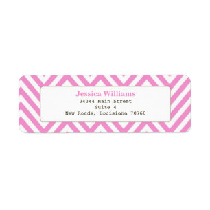 Chic Chevron Return Address Label