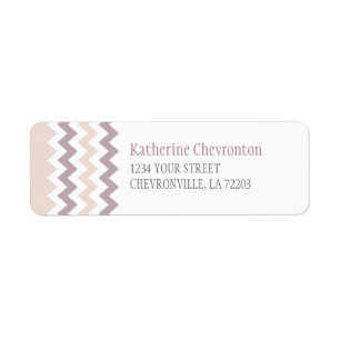 Chic Chevron Return Address Label
