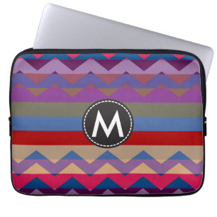 Chic Chevron Stripes Pattern #7 Laptop Sleeve
