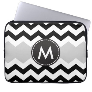 Chic Chevron Stripes Pattern Laptop Sleeve