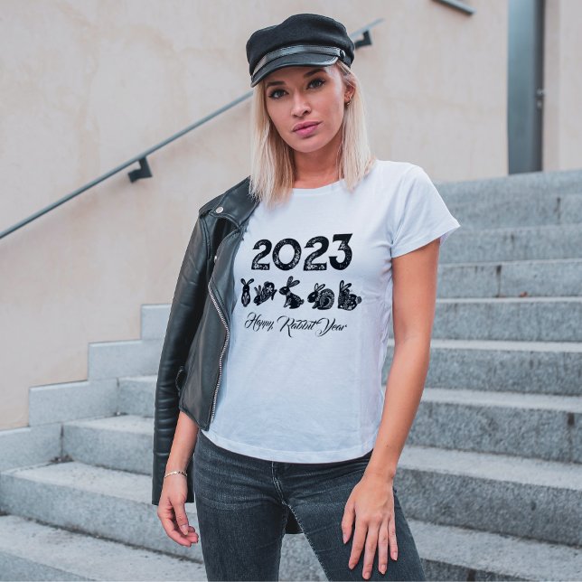 Chic Chinese New Year Lunar New Year of the Rabbit T-Shirt (Creator Uploaded)