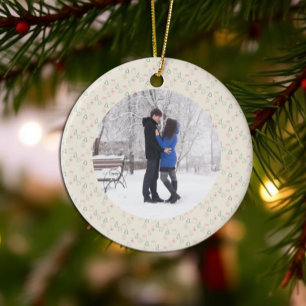 Chic Christmas Ceramic Ornament