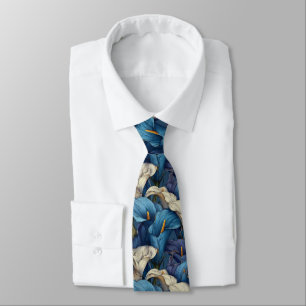 Chic Christmas Gift For Husband Calla Lilies Flora Tie