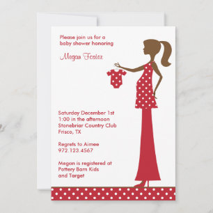 Chic Christmas Mum to Be Invitation