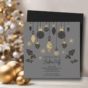 Chic Christmas Ornaments  Invitation
