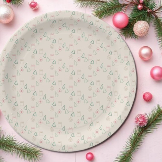 Chic Christmas Paper Plate (Creator Uploaded)