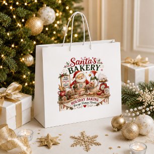 Chic Christmas Red Green Holiday Gift Bag Style
