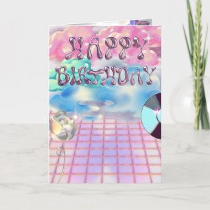 Chic-Chrome Happy Birthday Card