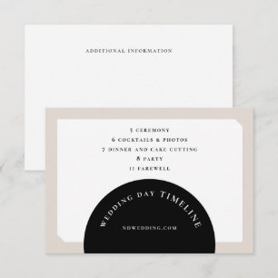 CHIC CIRCLE WEDDING ENCLOSURE CARD