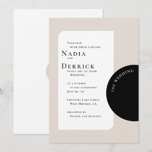 CHIC CIRCLE WEDDING INVITATION