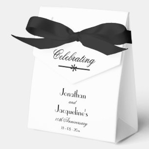 Chic Classic Large White Wedding Anniversary Favou Favour Box
