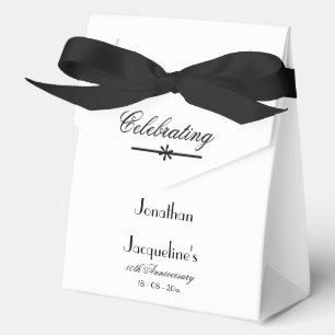 Chic Classic Large White Wedding Anniversary Favour Box