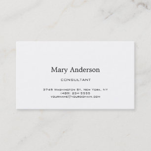 Chic Classical Black White Trendy Business Card