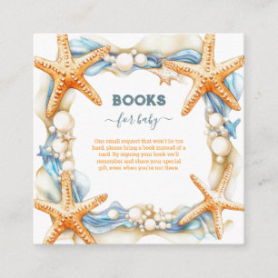 Chic coastal sea you soon baby Books for Baby Enclosure Card