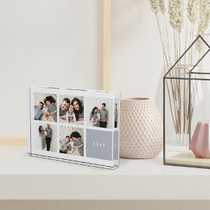 Chic Collage   Year Keepsake Photo Block