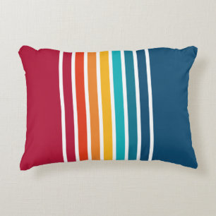 Chic Colorful Stripes Pattern Decorative Cushion