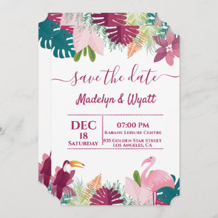 Chic Colourful Flamenco Jungle Invitation