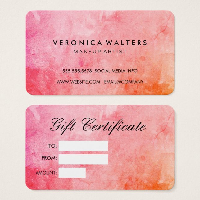 Chic Colourful Grunge (Front & Back)