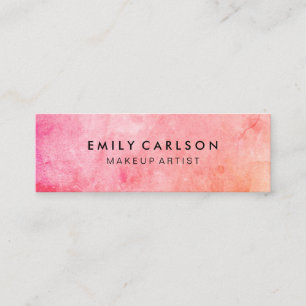 Chic Colourful Grunge Mini Business Card