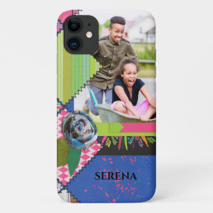 Chic Colourful Modern Personalised Photo Case-Mate iPhone Case