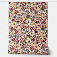 Chic colourful violets flowers purple floral