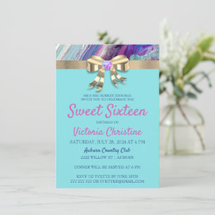 Chic Colours Birthday Invitation