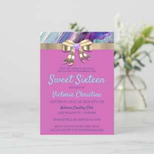 Chic Colours Birthday Invitation