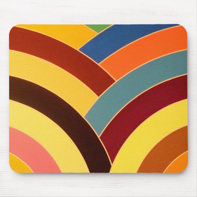 chic contemporary stylish chevron mouse pad (Front)